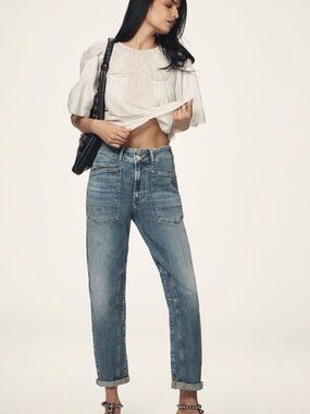 Anthropologie Pilcro The Wanderer Mid Rise relaxed jeans
